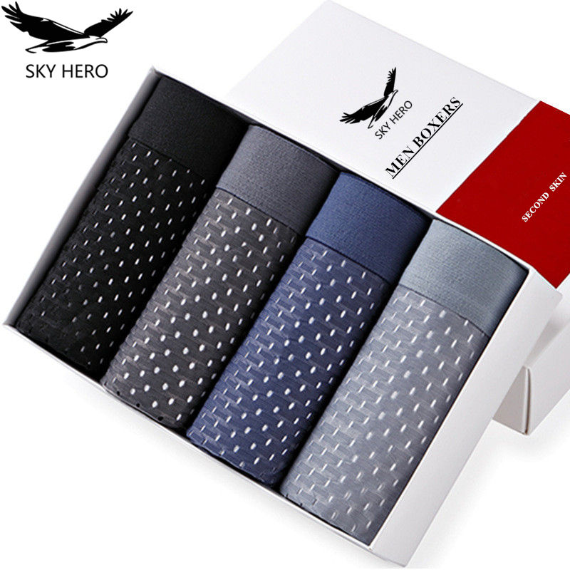 Boxer Shorts Modal - 4 teile/los Unterwäsche Schlüpfer der Männer